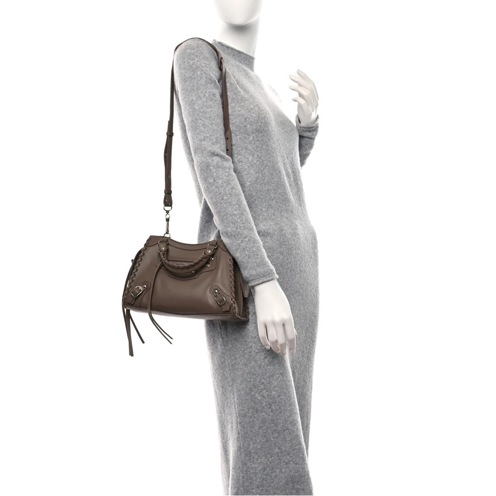 Balenciaga Smooth Calfskin Silver Hardware XS Neo Classic City Dark Mink Grey - Picture 4 of 15